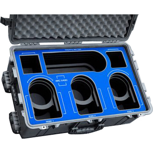 Jason Cases Wheeled Hard Case for Three Sony BRC-X400 Robo Cameras and IP10 Remote Controller