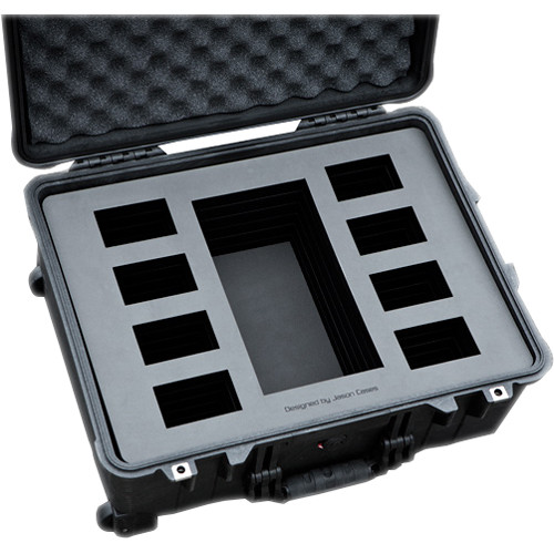 Jason Cases Wheeled Case with Foam for SWIT S-8160S Battery Kit (Black)