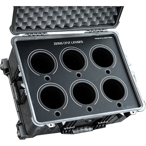 Jason Cases Wheeled Protective Case for 6-Lens Zeiss CP.2 Set (Black Overlay)