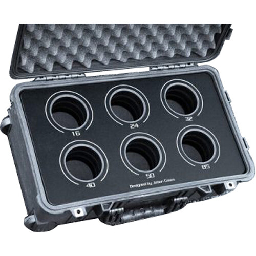 Jason Cases Wheeled Hard Case with Foam Insert for Set of 6 ZEISS Standard Speed Lenses