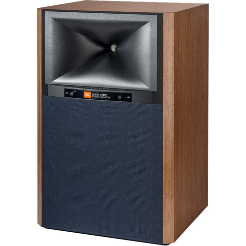 JBL 4329P Studio Monitor 2-Way Active Wireless Bookshelf Speakers (Natural Walnut Pair)