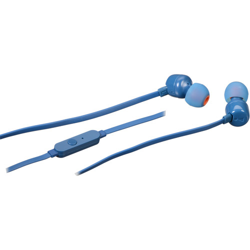 JBL T110 Pure Bass In-Ear Headphones - Blue
