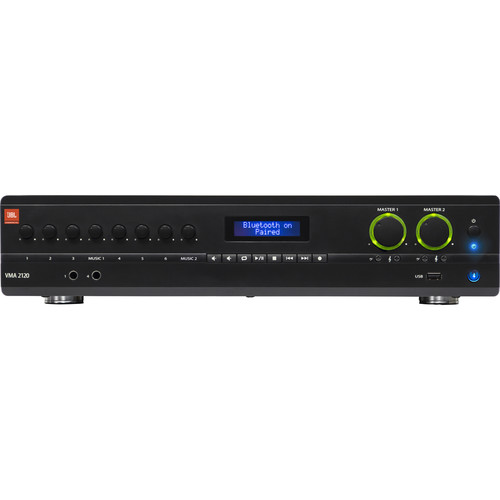 JBL VMA2120 Commercial Series 120W Bluetooth-Enabled Mixer/Amplifier (8-In/2-Out)