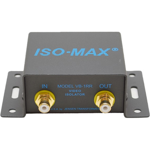 Jensen Transformers Iso-Max VB-1RR - Single-Channel Composite Video Isolator (RCA In/Out)