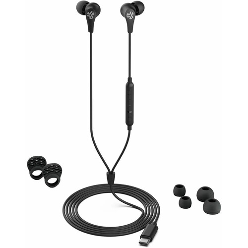 JLab JBuds Pro USB-C Wired Earbuds (Black)