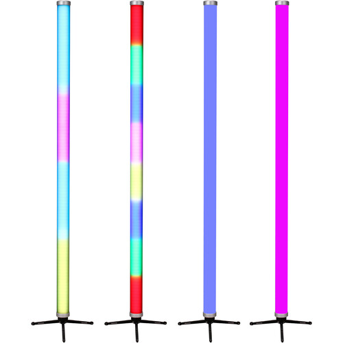 JMAZ Electro T4 RGBW Outdoor Battery Powered LED Tube Light (4' 4-Light Kit)