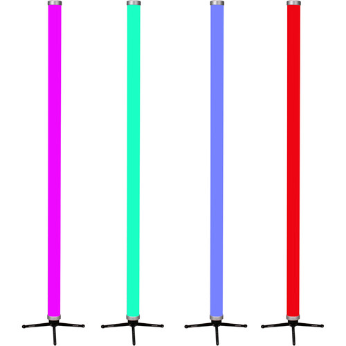 JMAZ Electro T5 RGBW+WW Outdoor Battery Powered LED Tube Light (4' 4-Light Kit)