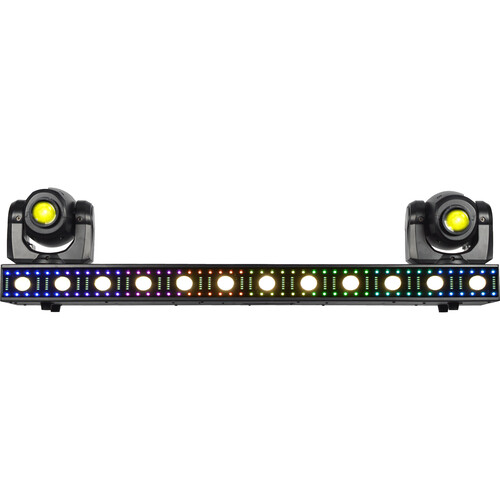JMAZ VERSA FLEX BAR RGB LED Wash/Strobe/Blinder Linear Bar with 2 x Moving Heads