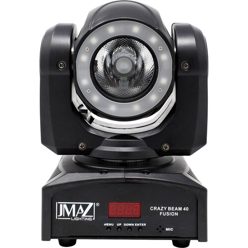 JMAZ CRAZY BEAM 40 FUSION RGBW LED Moving Head with LED Ring