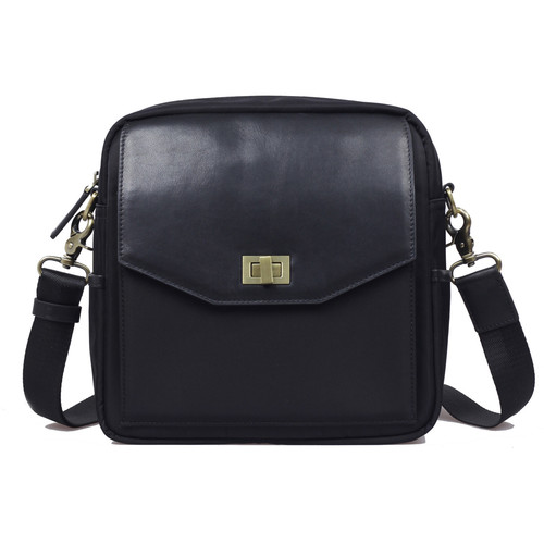 Jo Totes Granada Camera Bag (Black Nylon & Leather)