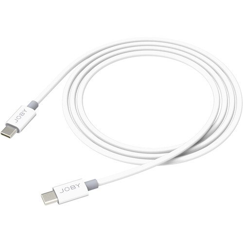 JOBY Charge & Sync USB Type-C to USB Type-C Cable (6.6' White)