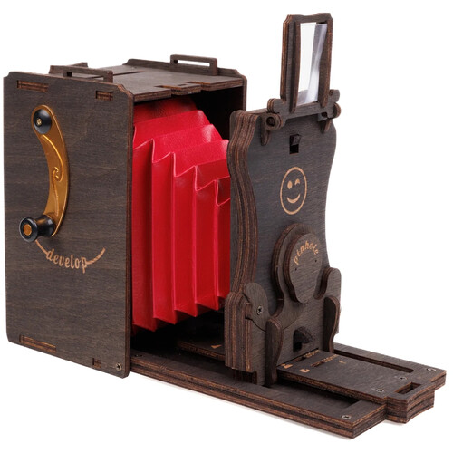 JollyLook Pinhole Instant Film Camera (Stained Brown Pre-Assembled)