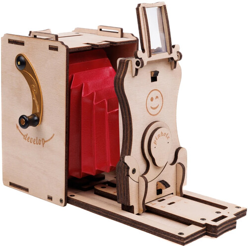 JollyLook Pinhole Instant Film Camera (Natural Wood Pre-Assembled)