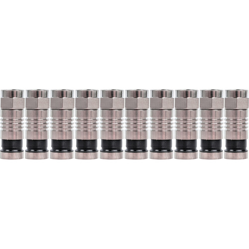Jonard Tools RG6-10 RG6 Connectors (Pack of 10)