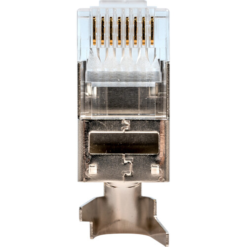 Jonard Tools Shielded RJ45 Connector with Crimp Tail for CAT6A Cable (Pack of 100)