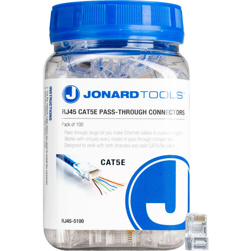 Jonard Tools Cat 5e RJ45 Pass-Through Co