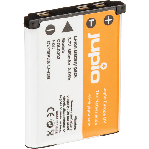 Jupio Li-40B / Li-42B / NP45 / D-Li63 / D-Li108 / EN-EL10/ NP-80 Lithium-Ion Battery Pack (3.7V 650mAh)