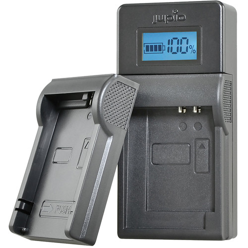 Jupio USB Charger Kit for Select FUJIFILM Nikon Olympus Panasonic Pentax and Samsung Batteries (3.6 to 4.2V)