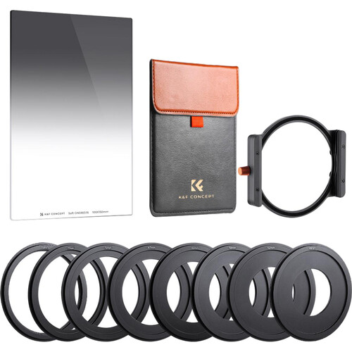 K&F Concept Nano-X Series Graduated ND Filter Kit with Holder & Rings (100 x 150mm 3-Stop)