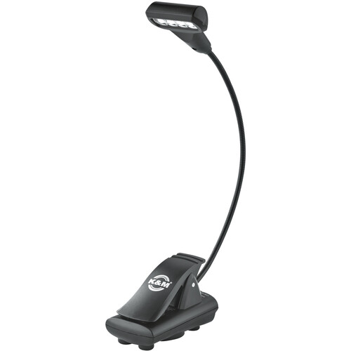 K&M Clip-On Gooseneck Music Stand Light