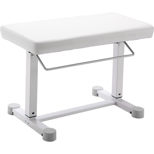 K&M 14080 Uplift Piano Bench (Imitation Leather Pure White)