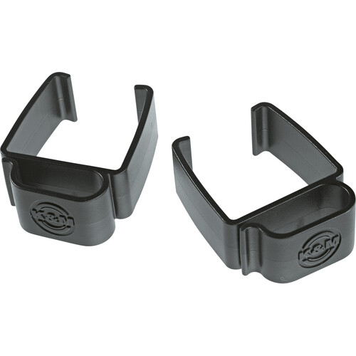 K&M 18809 Cable Clamps for Omega Keyboard Stands (Black 2-Pack)