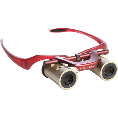 KabukiGlasses 4x13 HD Theater/Opera Glasses/Binoculars (above 30/100 Vision Burgundy)