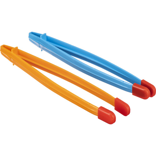 Kalt Plastic Print Tongs with Rubber Tips (2-Pack)