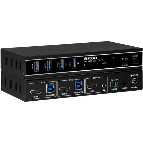 KanexPro 2x1 8K60 HDMI KVM Switcher