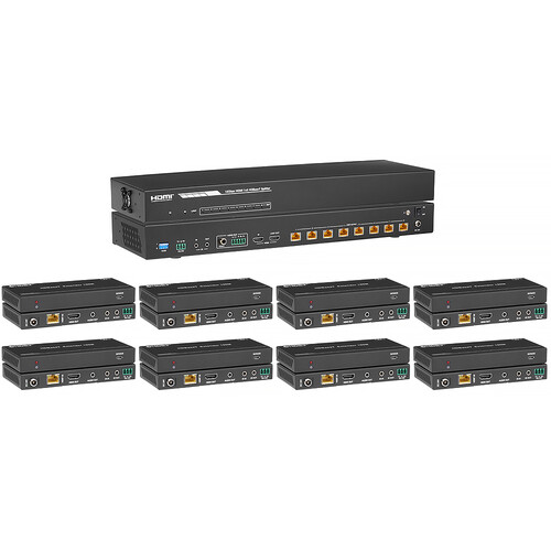 KanexPro 1x8 4K HDMI Splitter Extender Kit