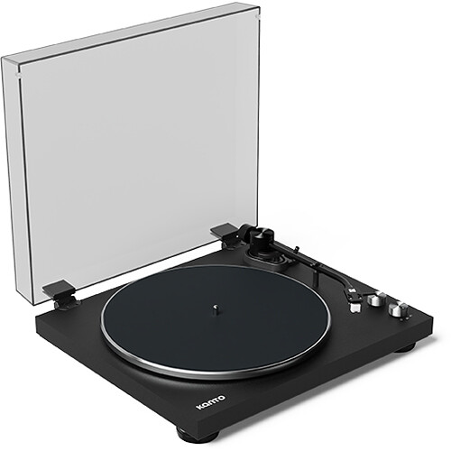 Kanto Living OBI3 Manual Two-Speed Belt-Drive Turntable with Bluetooth (Matte Black)