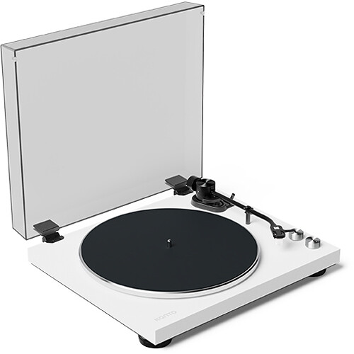 Kanto Living OBI3 Manual Two-Speed Belt-Drive Turntable with Bluetooth (Matte White)