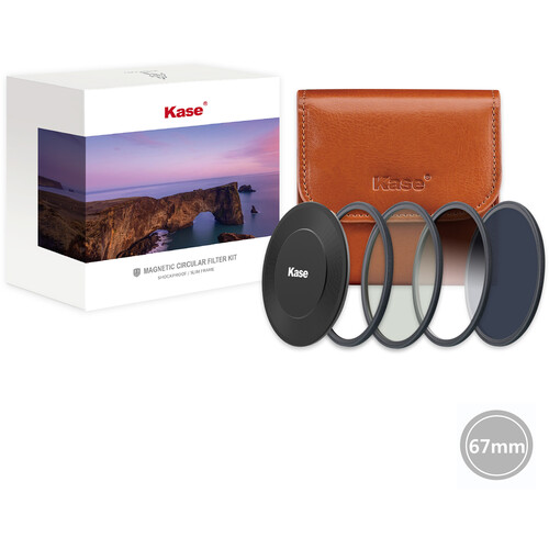 Kase Round Wolverine Magnetic Kit with CPL GND0.9 & ND1000 Filters (67mm)