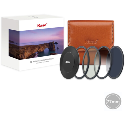 Kase Round Wolverine Magnetic Kit with CPL GND0.9 & ND1000 Filters (77mm)