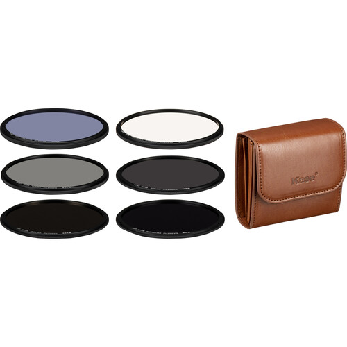 Kase 82mm Wolverine Magnetic 6-Filter UV Night Filter CPL and 4x ND Mega Stack Kit