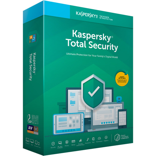 Kaspersky Total Security 2019 (3 Devices 1-Year License Key Card Code)