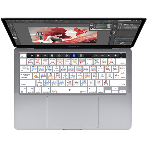 KB Covers 3-in-1 Photoshop Illustrator and InDesign Keyboard Cover for MacBook Air 13