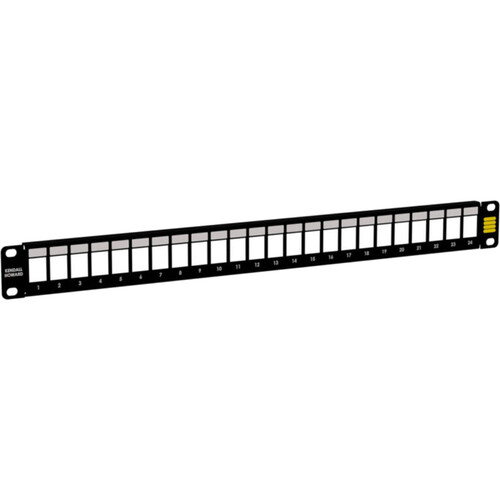 Kendall Howard 24-Port Blank Keystone Patch Panel (1 RU)