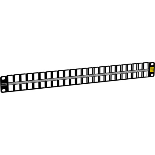 Kendall Howard 48-Port Welded Blank Keystone Patch Panel (1 RU)