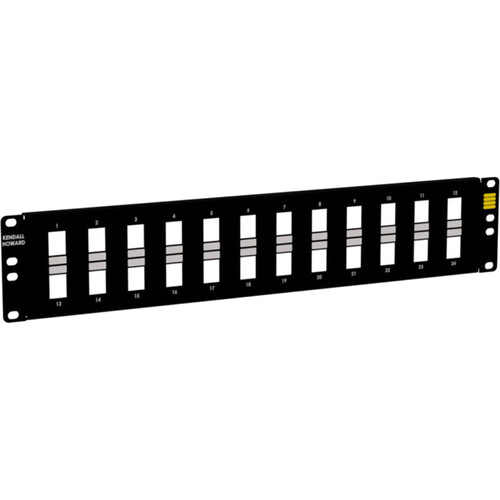 Kendall Howard 24-Port Blank Keystone Patch Panel (2 RU)
