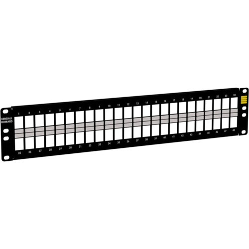 Kendall Howard 48-Port Blank Keystone Patch Panel (2 RU)