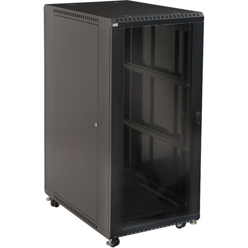Kendall Howard 27U LINIER Server Cabinet with One Glass and One Vented Door (36