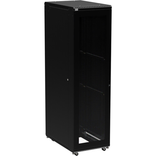 Kendall Howard 45U LINIER Server Cabinet with One Glass and One Vented Door (36