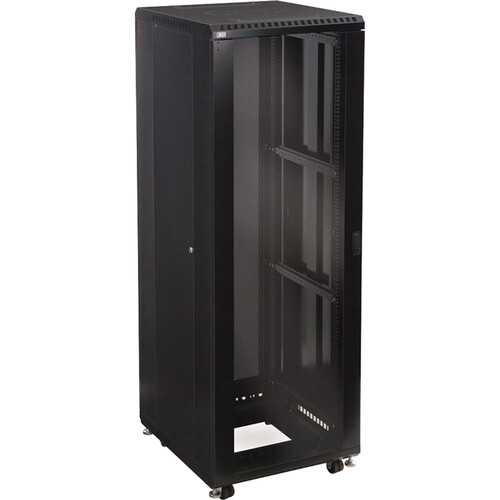 Kendall Howard 37U LINIER Server Cabinet with One Glass and One Vented Door (24