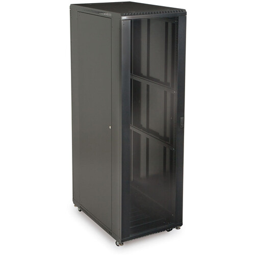 Kendall Howard 42U LINIER Server Cabinet with One Glass and One Solid Door (36