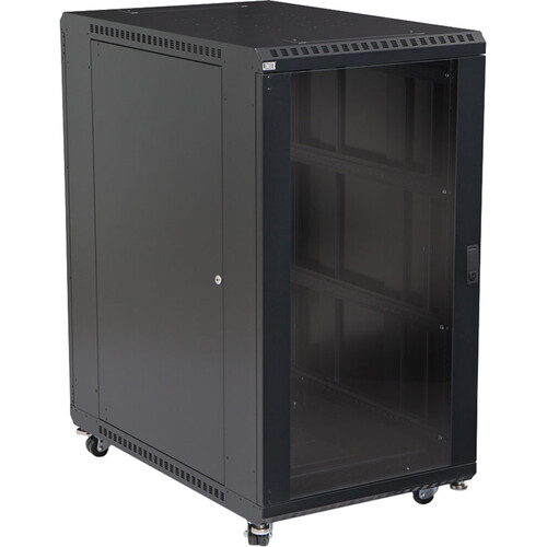 Kendall Howard 22U LINIER Server Cabinet with Two Glass Doors (36