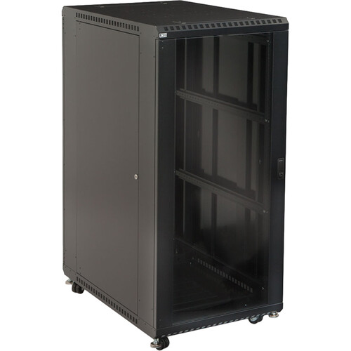 Kendall Howard 27U LINIER Server Cabinet with Two Glass Doors (36
