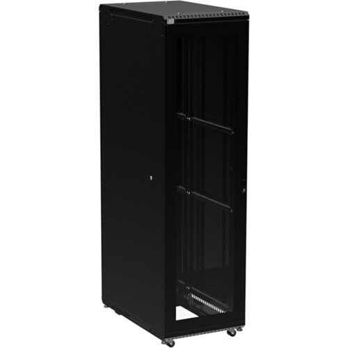 Kendall Howard 45U LINIER Server Cabinet with Two Glass Doors (36