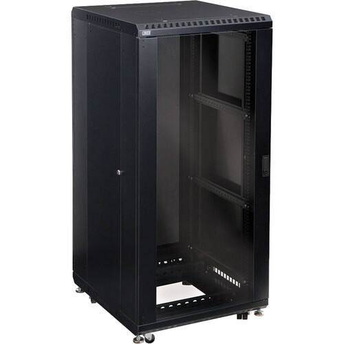 Kendall Howard 27U LINIER Server Cabinet with Two Glass Doors (24