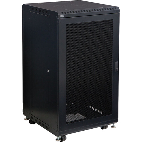 Kendall Howard 22 RU LINIER Server Cabinet with Vented Doors and Removable Side Panels (24